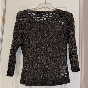 Beaded cut out top